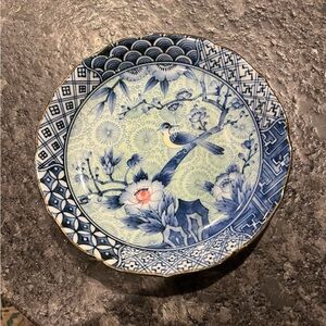 Andrea by Sadek Asian Motif Dresser Plate/Jewelry Catch All